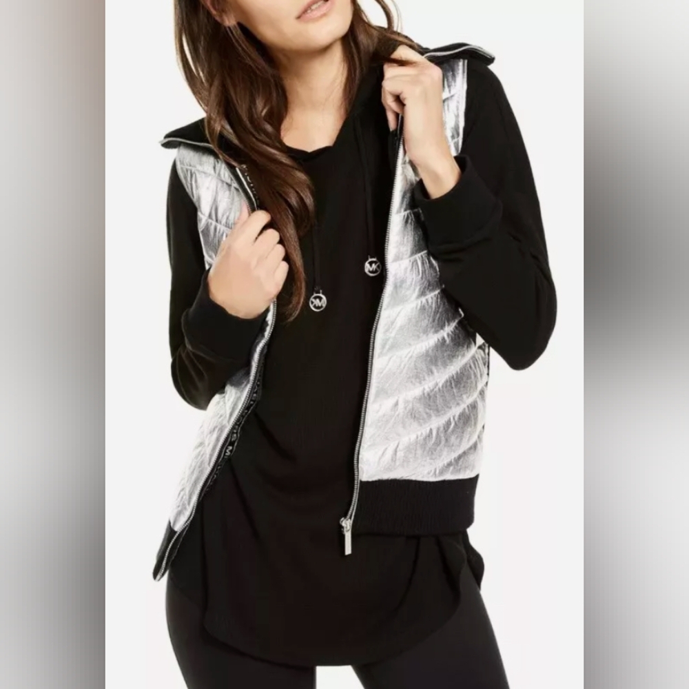 NWT Michael Kors Puffer Sweater Vest